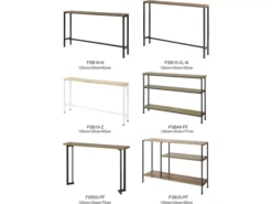 FSB19-Z Table Console Table D'appoint Cadre Et 4 Pieds En Fer -Meilleur Meubles Magasin console 19406779
