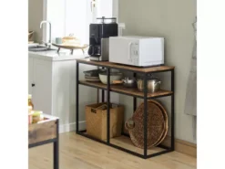 Table Console Bout De Canapé Table D'Appoint Buffet Avec 2 étagères De Rangement, FSB42-Q -Meilleur Meubles Magasin console 19406801