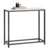 Table Console Table D'Appoint Bout De Canapé Table D’Entrée Effet Marbre Cadre, FSB29-SCH -Meilleur Meubles Magasin console 22961213