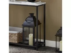 Table Console Table D'Appoint Bout De Canapé Table D’Entrée Effet Marbre Cadre, FSB29-SCH -Meilleur Meubles Magasin console 22961227