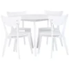 Ensemble De Salle à Manger Blanc 4 Places ROXBY -Meilleur Meubles Magasin ensemble table et chaise 16156697