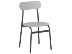 Ensemble De Salle à Manger Gris Clair Et Noir 4 Places VELDEN -Meilleur Meubles Magasin ensemble table et chaise 16612703