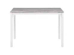 Ensemble De Salle à Manger Effet Bois Gris Et Blanc 4 Places BISMARCK -Meilleur Meubles Magasin ensemble table et chaise 16612737