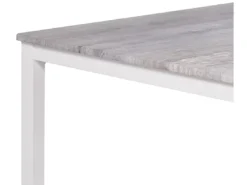 Ensemble De Salle à Manger Effet Bois Gris Et Blanc 4 Places BISMARCK -Meilleur Meubles Magasin ensemble table et chaise 16612739