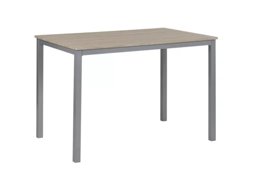 Ensemble De Salle à Manger Effet Bois Clair Et Gris 4 Places BLUMBERG -Meilleur Meubles Magasin ensemble table et chaise 16612785