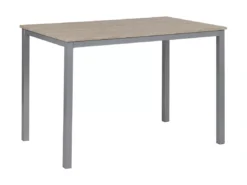 Ensemble De Salle à Manger Effet Bois Clair Et Gris 4 Places BLUMBERG -Meilleur Meubles Magasin ensemble table et chaise 16612787