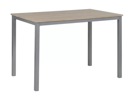 Ensemble De Salle à Manger Effet Bois Clair Et Gris 4 Places BLUMBERG -Meilleur Meubles Magasin ensemble table et chaise 16612787