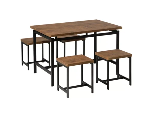 Ensemble Table De Salle à Manger Et 4 Tabourets ARLINGTON -Meilleur Meubles Magasin ensemble table et chaise 16613243