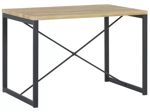 Ensemble De Salle à Manger Effet Bois Clair Et Noir 4 Places FLIXTON -Meilleur Meubles Magasin ensemble table et chaise 17667231
