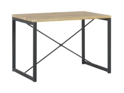 Ensemble De Salle à Manger Effet Bois Clair Et Noir 4 Places FLIXTON -Meilleur Meubles Magasin ensemble table et chaise 17667233
