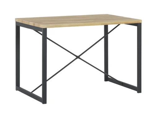 Ensemble De Salle à Manger Effet Bois Clair Et Noir 4 Places FLIXTON -Meilleur Meubles Magasin ensemble table et chaise 17667233