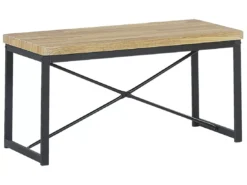 Ensemble De Salle à Manger Effet Bois Clair Et Noir 4 Places FLIXTON -Meilleur Meubles Magasin ensemble table et chaise 17667237