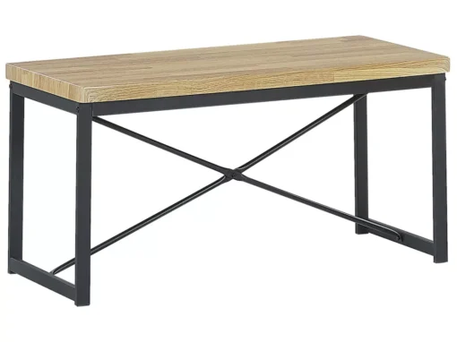 Ensemble De Salle à Manger Effet Bois Clair Et Noir 4 Places FLIXTON -Meilleur Meubles Magasin ensemble table et chaise 17667237