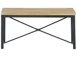 Ensemble De Salle à Manger Effet Bois Clair Et Noir 4 Places FLIXTON -Meilleur Meubles Magasin ensemble table et chaise 17667239