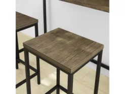 Lot Table Et Tabourets De Bar De Style Industriel Ensemble Table De Bar + 2 Tabourets, Ogt30-n -Meilleur Meubles Magasin ensemble table et chaise 19380449
