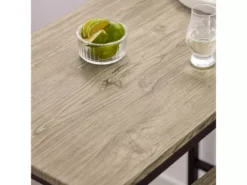 Ensemble Table De Bar + 2 Chaises Set De 1 Table + 2 Tabouret Haut De Bar Table Haute, Ogt03-n -Meilleur Meubles Magasin ensemble table et chaise 19399477