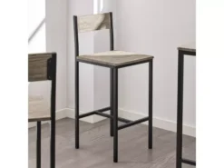 Ensemble Table De Bar + 2 Chaises Set De 1 Table + 2 Tabouret Haut De Bar Table Haute, Ogt03-n -Meilleur Meubles Magasin ensemble table et chaise 19399479