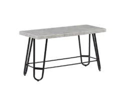 Ensemble De Salle à Manger 4 Places Effet Marbre Gris KEMPTON -Meilleur Meubles Magasin ensemble table et chaise 19479051