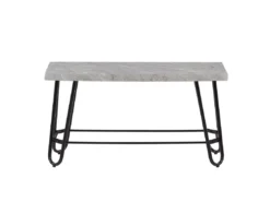 Ensemble De Salle à Manger 4 Places Effet Marbre Gris KEMPTON -Meilleur Meubles Magasin ensemble table et chaise 19479053