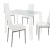 NormaBrooke M Blanc -Meilleur Meubles Magasin ensemble table et chaise 21679015