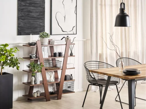 Étagère 5 étages En Bois Foncé ESCALANTE -Meilleur Meubles Magasin etagere 14820873