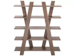Étagère 5 étages En Bois Foncé ESCALANTE -Meilleur Meubles Magasin etagere 14820879