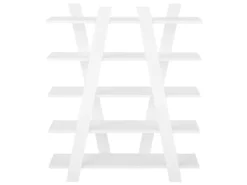 Étagère 5 étages Blanche ESCALANTE -Meilleur Meubles Magasin etagere 14820901