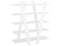 Étagère 5 étages Blanche ESCALANTE -Meilleur Meubles Magasin etagere 14820903