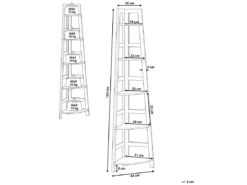 Étagère 5 étages En Métal Et Bois Noire BEXLEY -Meilleur Meubles Magasin etagere 16140827