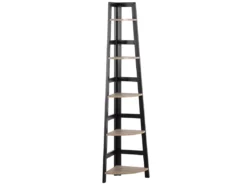 Étagère 5 étages En Métal Et Bois Noire BEXLEY -Meilleur Meubles Magasin etagere 16140829