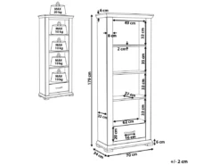Étagère Crème 4 Niveaux KINGSTON -Meilleur Meubles Magasin etagere 16140979