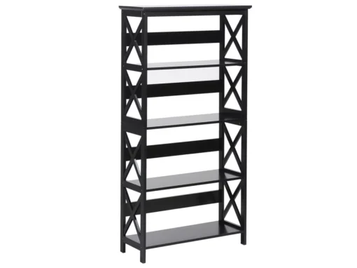Bibliothèque Noire 4 étages FOSTER -Meilleur Meubles Magasin etagere 16141275