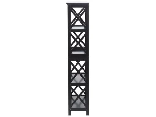 Bibliothèque Noire 4 étages FOSTER -Meilleur Meubles Magasin etagere 16141283
