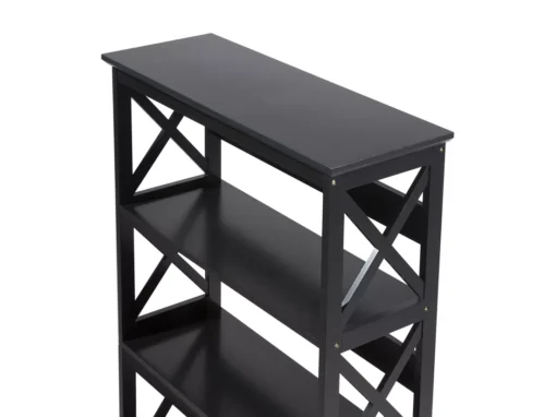 Bibliothèque Noire 4 étages FOSTER -Meilleur Meubles Magasin etagere 16141287