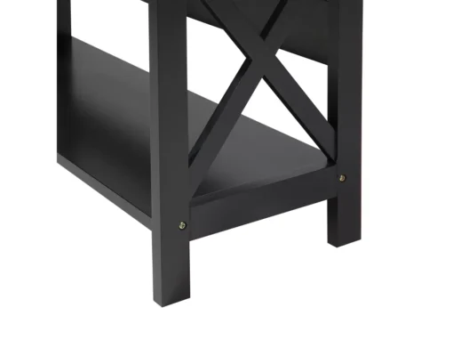 Bibliothèque Noire 4 étages FOSTER -Meilleur Meubles Magasin etagere 16141289
