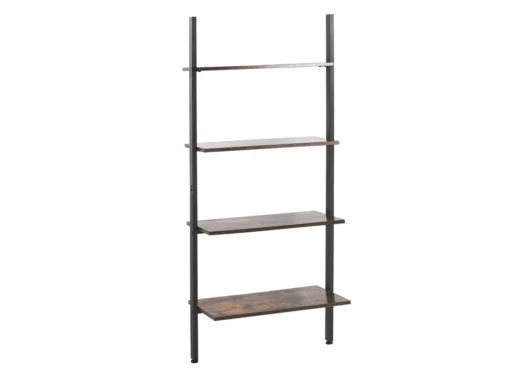 Étagère échelle Effet Bois Foncé / Noir VILSECK -Meilleur Meubles Magasin etagere 16141413