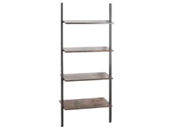 Étagère échelle Effet Bois Foncé / Noir VILSECK -Meilleur Meubles Magasin etagere 16141421
