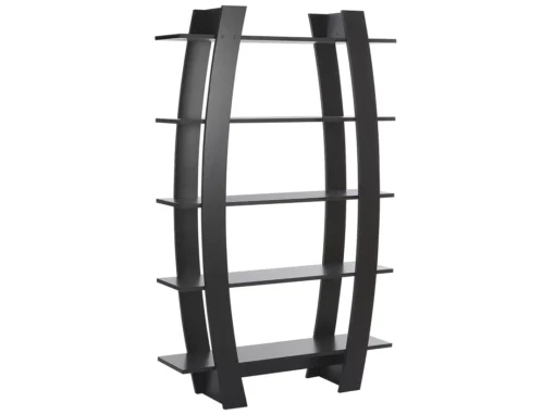Étagère Noire 5 Niveaux KENER -Meilleur Meubles Magasin etagere 16141921