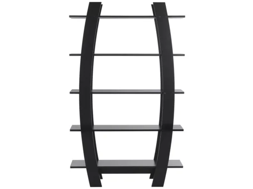 Étagère Noire 5 Niveaux KENER -Meilleur Meubles Magasin etagere 16141927