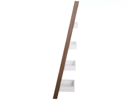 Étagère En échelle 5 Niveaux Bois Foncé Et Blanc MOBILE TRIO -Meilleur Meubles Magasin etagere 16371543