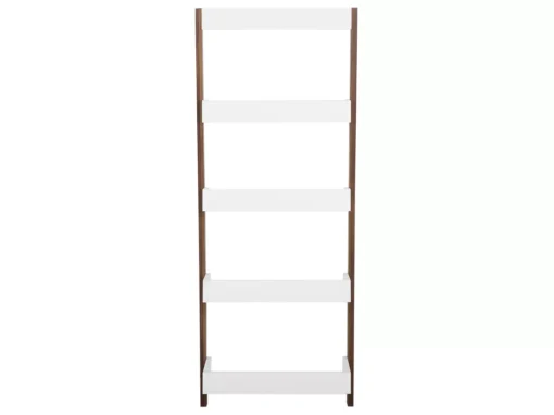 Étagère En échelle 5 Niveaux Bois Foncé Et Blanc MOBILE TRIO -Meilleur Meubles Magasin etagere 16371545
