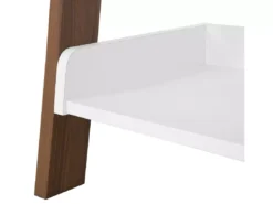 Étagère En échelle 5 Niveaux Bois Foncé Et Blanc MOBILE DUO -Meilleur Meubles Magasin etagere 16371681