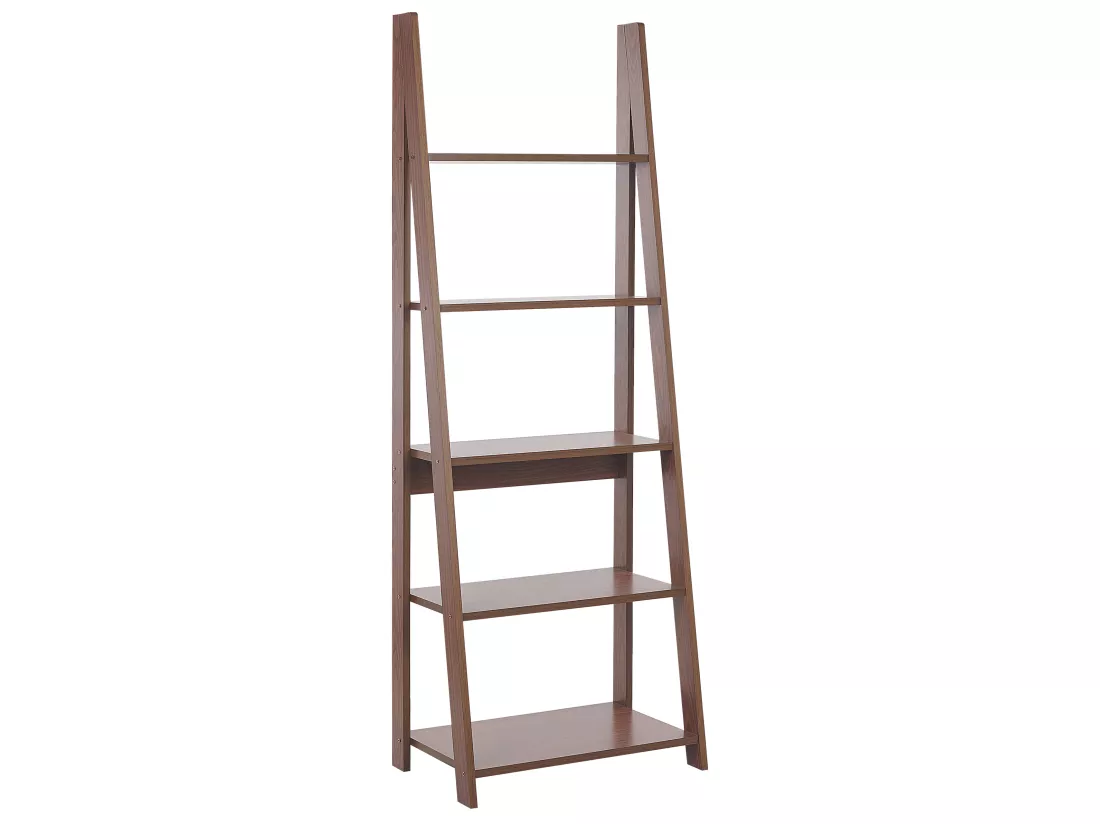 Étagère à 5 étages En Bois Foncé WILTON 3 Étagère à 5 étages En Bois Foncé WILTON