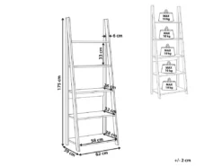 Étagère à 5 étages En Bois Foncé WILTON 11 Étagère à 5 étages En Bois Foncé WILTON -Meilleur Meubles Magasin etagere 16371993