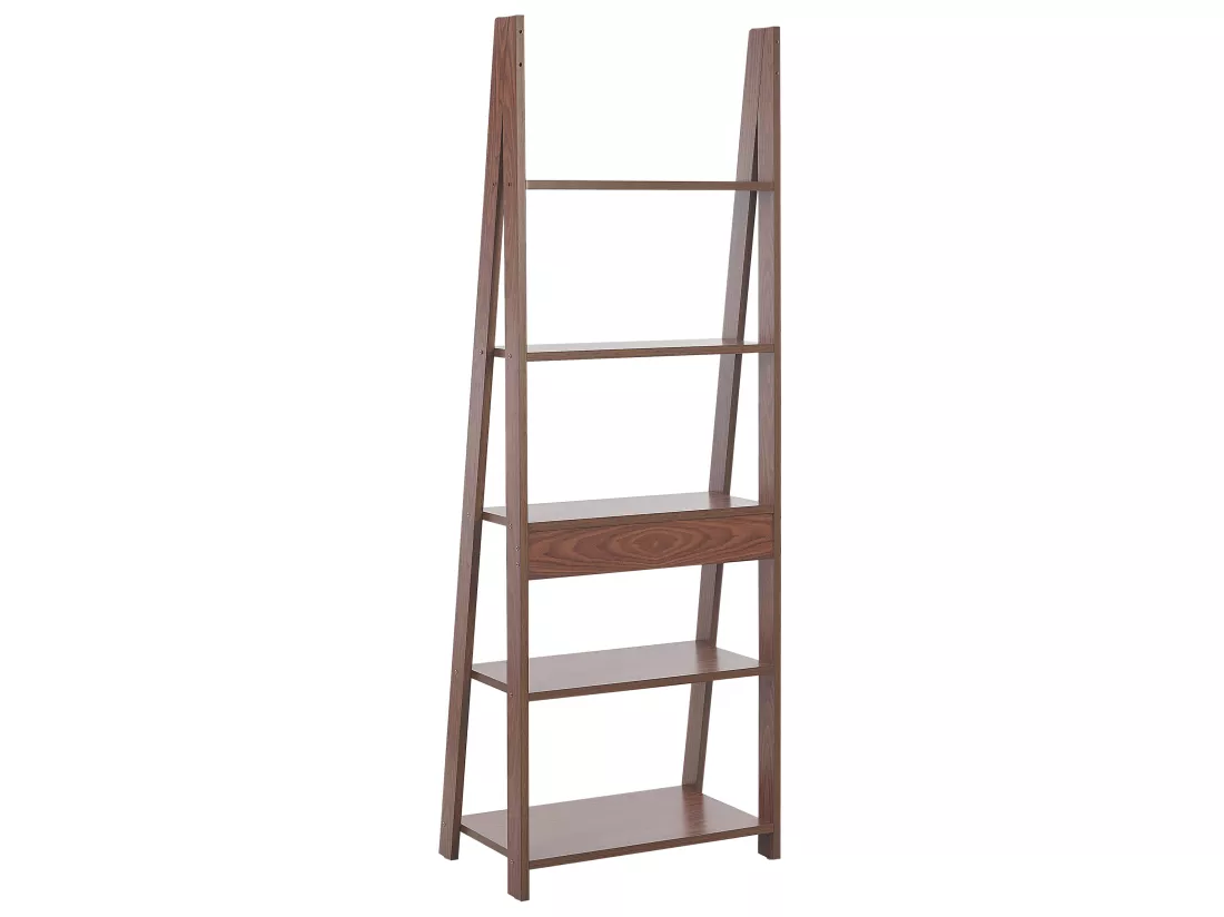 Étagère à 5 étages En Bois Foncé WILTON 7 Étagère à 5 étages En Bois Foncé WILTON – Image 5