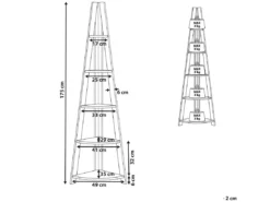 Étagère D'angle 5 Niveaux Blanc MOBILE SOLO -Meilleur Meubles Magasin etagere 16372195
