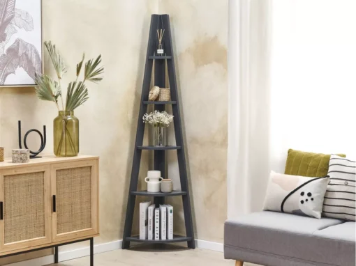 Étagère D'angle 5 Niveaux Gris MOBILE SOLO -Meilleur Meubles Magasin etagere 16372529