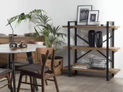 Étagère 3 Niveaux En Bois Foncé TIMBER -Meilleur Meubles Magasin etagere 16630949