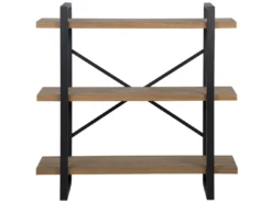 Étagère 3 Niveaux En Bois Foncé TIMBER -Meilleur Meubles Magasin etagere 16630953