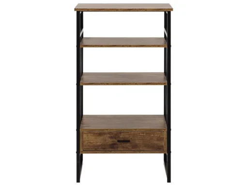 Étagère Imitation Bois Foncé Avec Tiroir KEENE -Meilleur Meubles Magasin etagere 16631185